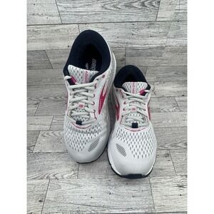 Brooks Addiction GTS 15 Womens 7.5D Wide Grey Pink Running Shoes 1203521D054